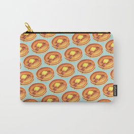 Pancakes Pattern - Blue Carry-All Pouch