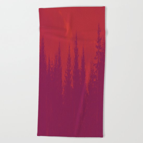 Purple Forest Beach Towel