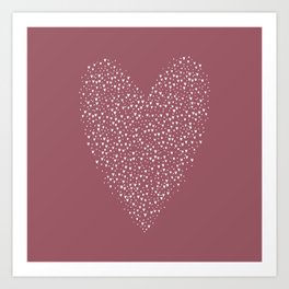 Full of Love, Hearts, Red Art Print | Love, Red, Babynursery, Care, Burgandy, Graphicdesign, Digital, Hearts 