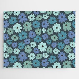Blue Bloom Jigsaw Puzzle