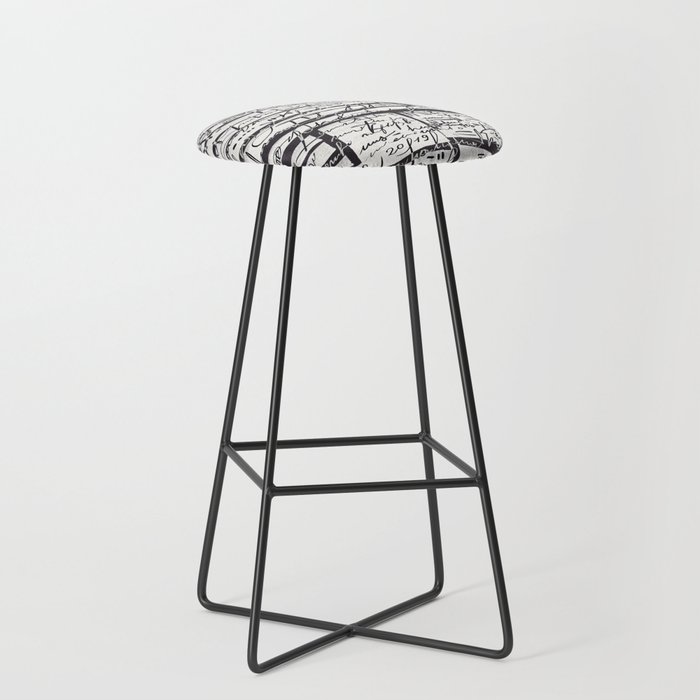 Abstract Composition 20 Bar Stool