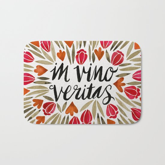 In Wine, There is Truth – Red Bath Mat