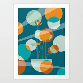 flowers - abstract art Art Print