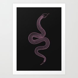 Tell Me - Snake Illustration Art Print