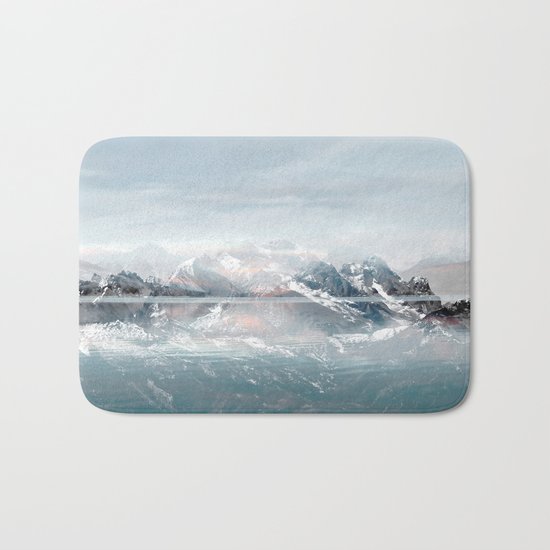 Sunken Snow Bath Mat