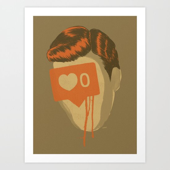 Socialess Media Art Print