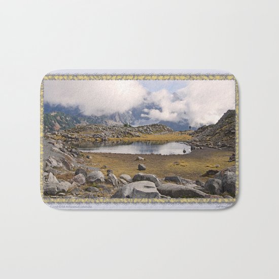 BLUE AND GOLD MOUNTAIN SOLITUDE Bath Mat