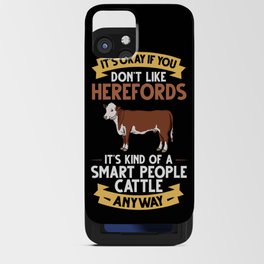 Hereford Cow Cattle Bull Beef Farm iPhone Card Case
