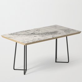 Palmdale, USA - Black and White City Map Coffee Table