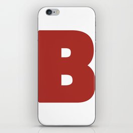 B (Maroon & White Letter) iPhone Skin