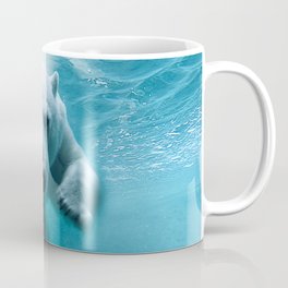 Polar Bear Swimming Coffee Mug
