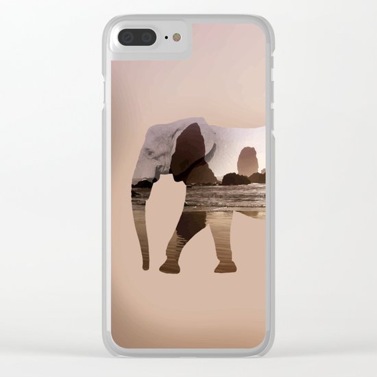 Zen elephant Clear iPhone Case