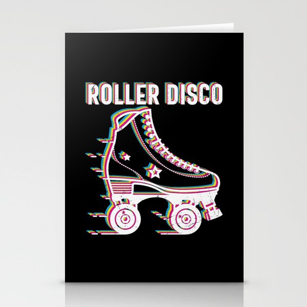 Roller Disco Seventies 70’s Skating Stationery Cards