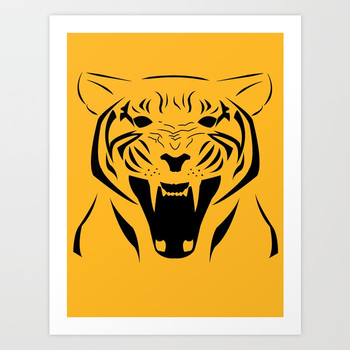 The Tiger's Roar Art Print