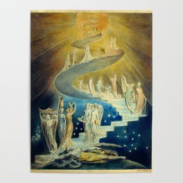 "Jacob's Dream" by William Blake (1805) Poster