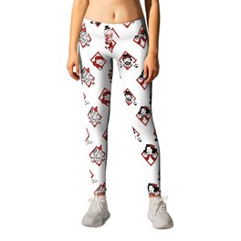 Sawdust Deck: The 10 of Diamonds Leggings | Children, Playingcards, Funny, Clowns, Pie, Diamonds, Circus, Flower, Papercutting, Graphicdesign 