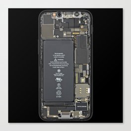Teardown Internal Design iPhone 12 Mini Case Canvas Print