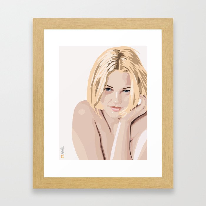 Drew Barrymore Framed Art Print