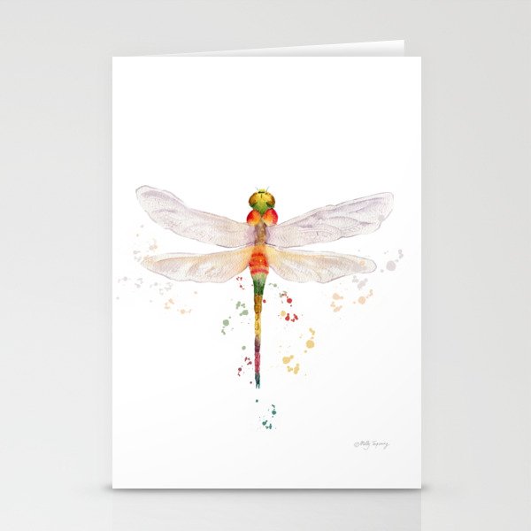 Colorful Dragonfly  Stationery Cards
