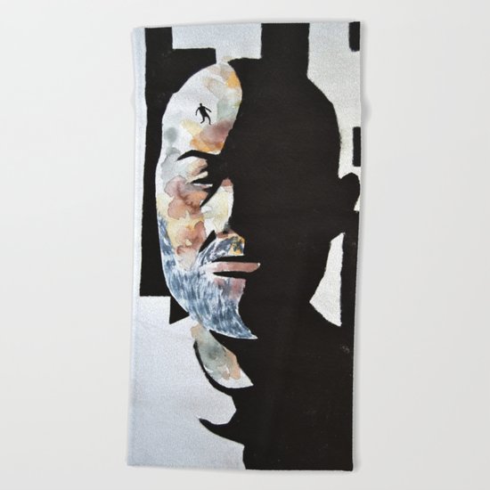overthinking Beach Towel