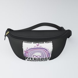 In August We Wear A Month Of The Purple Overdose Fanny Pack