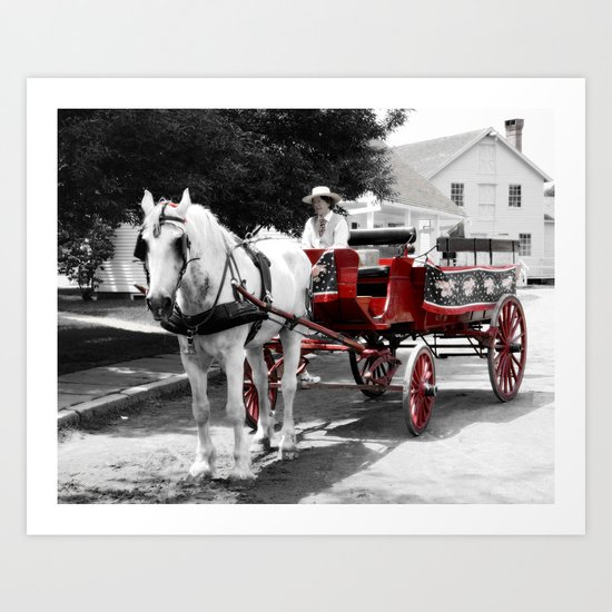 Carriage Ride Art Print
