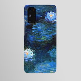 monet water lilies 1899 blue Teal Android Case