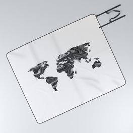 Marble World Map II Picnic Blanket