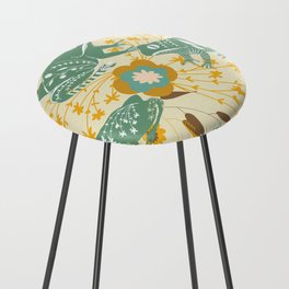 Frog Floral Counter Stool