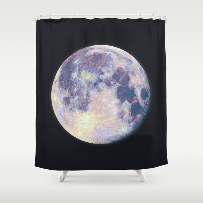 Blue Moon Shower Curtain By Martaolgaklara Society6 Blue Moon Shower Curtain