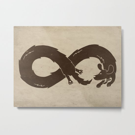 The Infinite Chase Metal Print