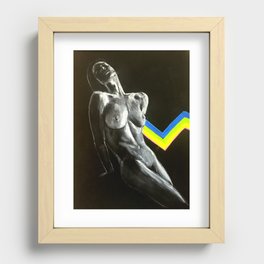 Rainbow nude Recessed Framed Print