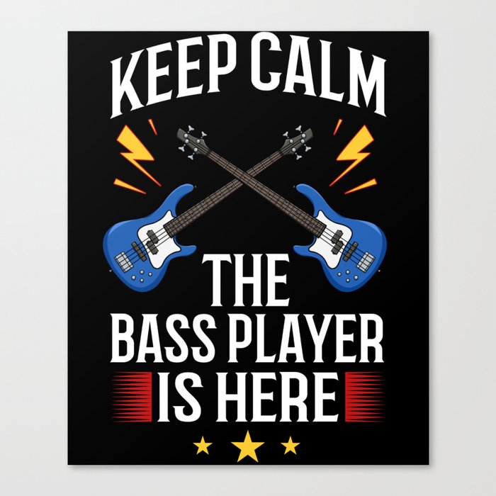 Bass Guitar Bassist Guitarist Acoustic Electric Canvas Print