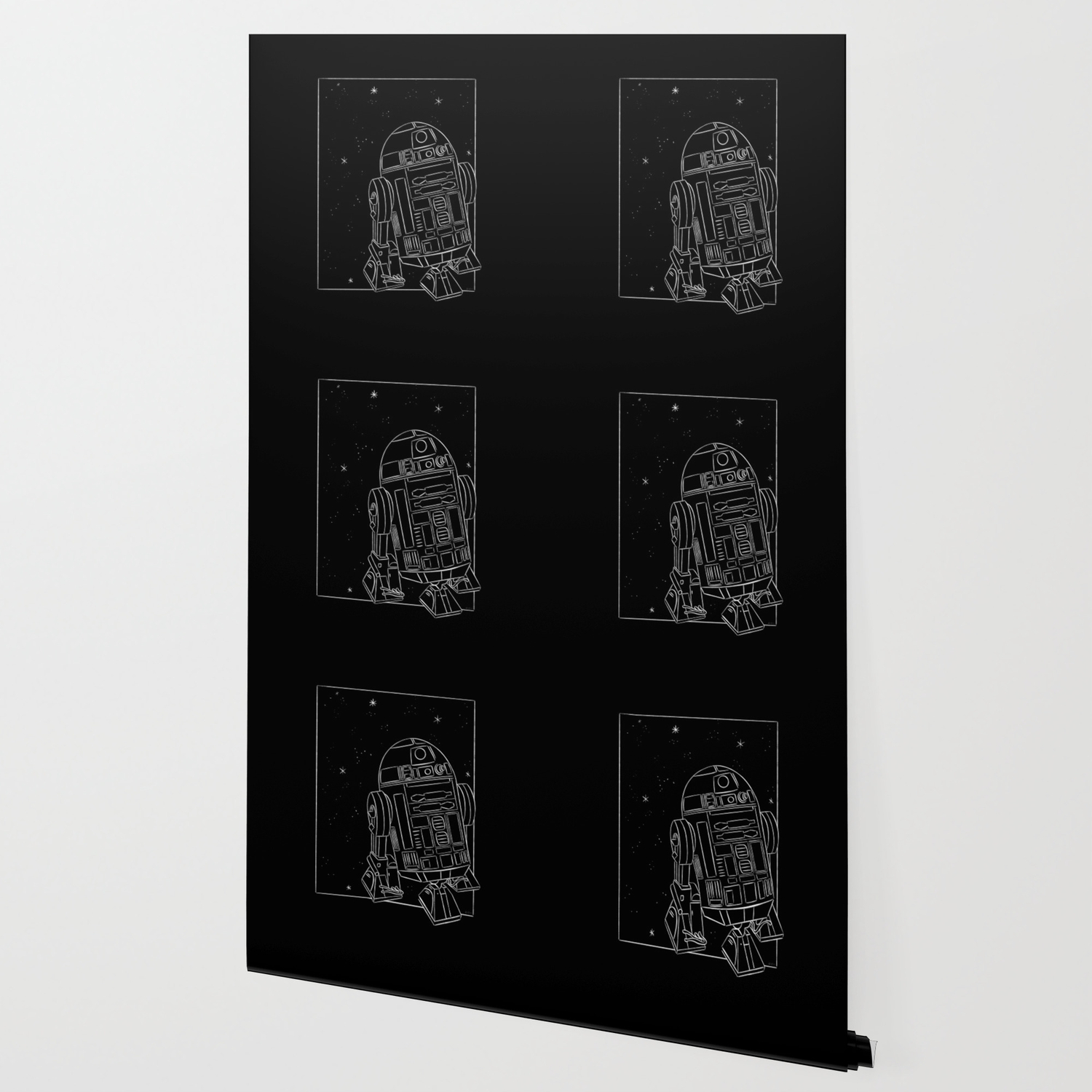 R2 D2 White By Maggie Stephenson Wallpaper By Star Wars Society6