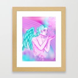 bubble gum angel Framed Art Print