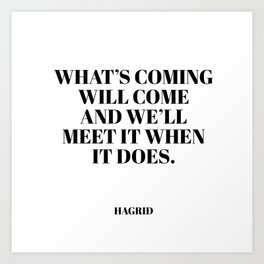 Hagrid quote Art Print