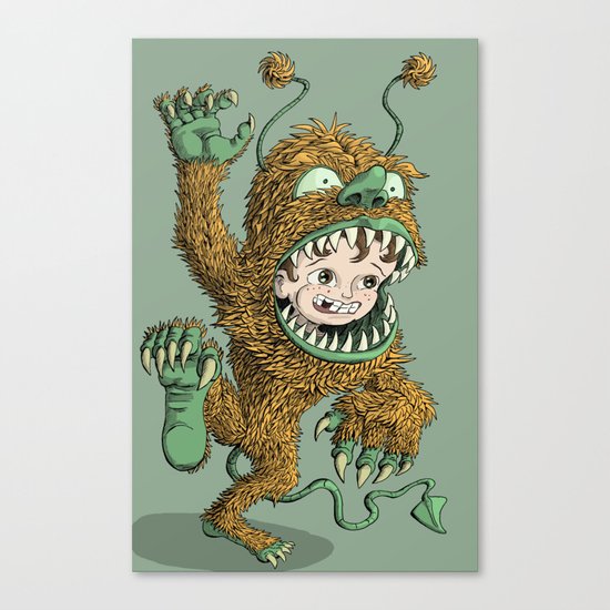 Monster Inside Canvas Print