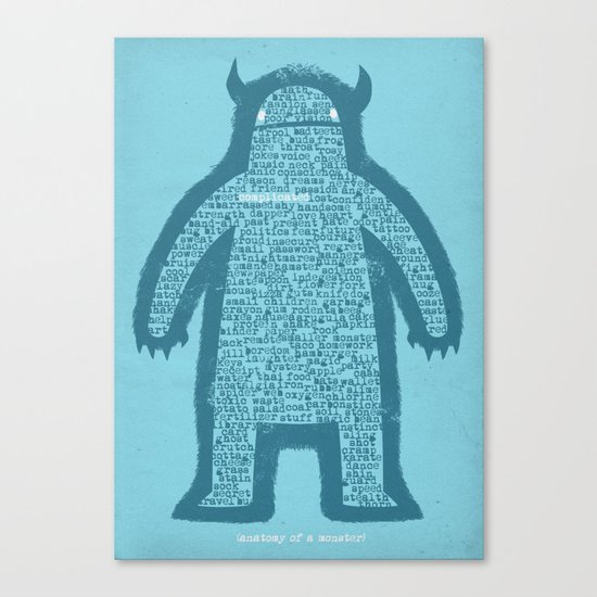 Anatomy of a Monster Canvas Print