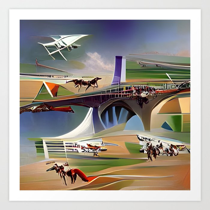 A day at the races Art Print