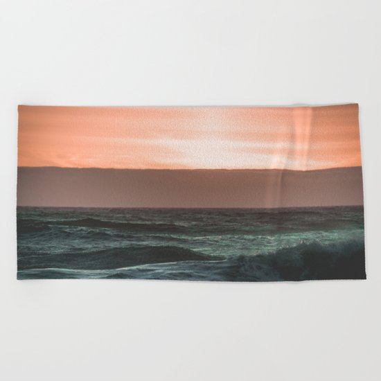 Perfect Ocean Sunset Beach Towel