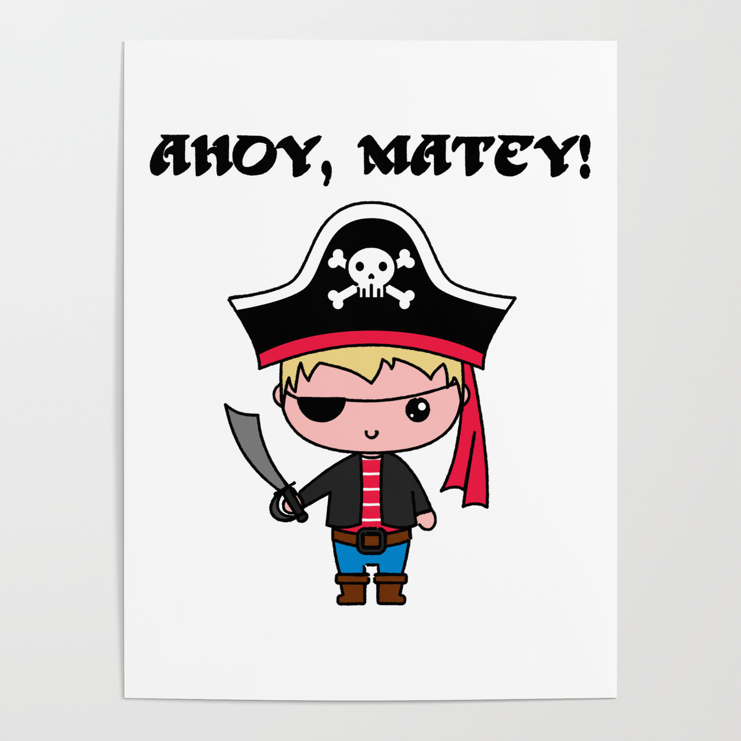 Ahoy Matey Poster By Noresart Society6 Ahoy Matey Poster By Noresart Society6