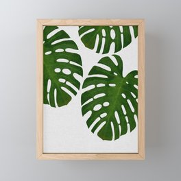 Monstera Leaf III Framed Mini Art Print