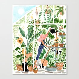 Greenhouse Garden Canvas Print