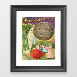 Vintage poster - Vaughan's Seed Store Framed Art Print