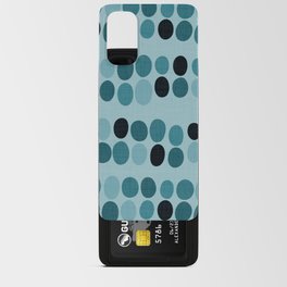 Stacked stones - teal Android Card Case