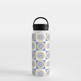 Quilted Botanical Motifs Water Bottle