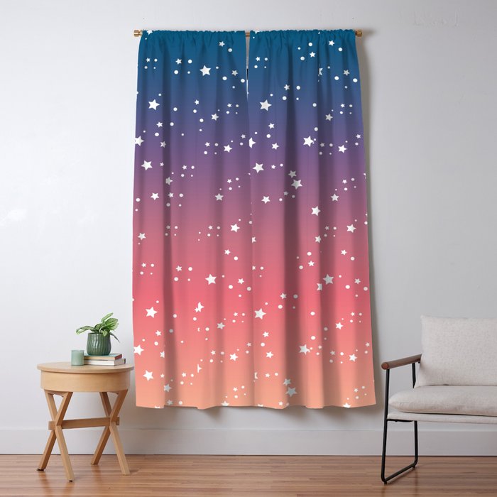 Night Sky With Stars Blackout Curtain By Kelly Gigi Society6 Night Sky With Stars Blackout