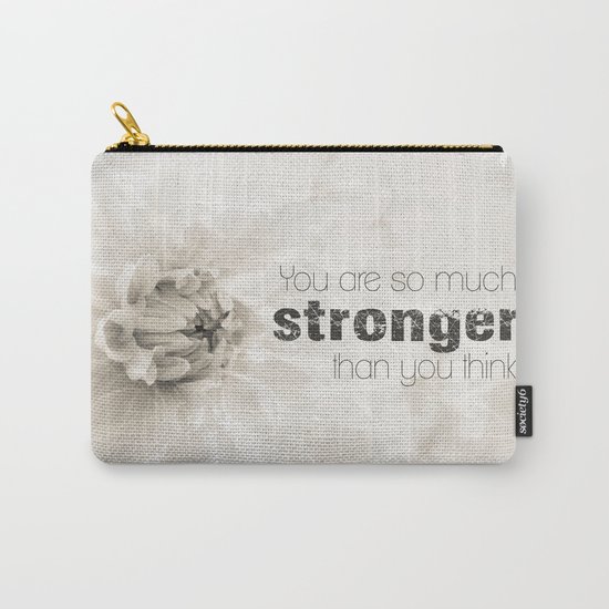 Spring Dahlia II - Be Strong Carry-All Pouch