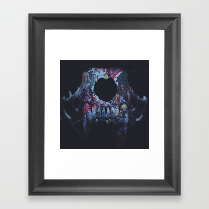 Animal skull Framed Art Print