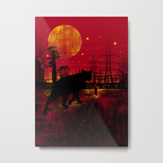 Cleo in the Dark Metal Print